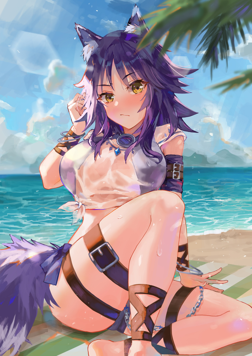 This is a pixiv picture whose title is 水着マコト.