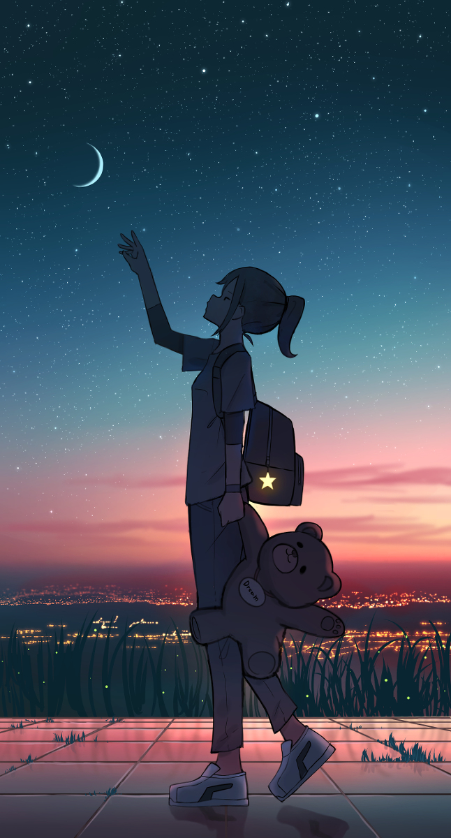 This is a pixiv picture whose title is もう少しで掴めそう.