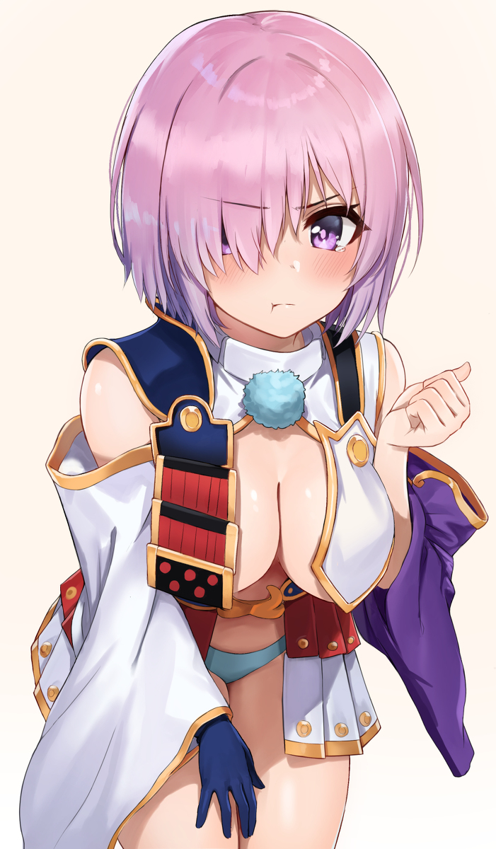 This is a pixiv picture whose title is 牛若マシュ.