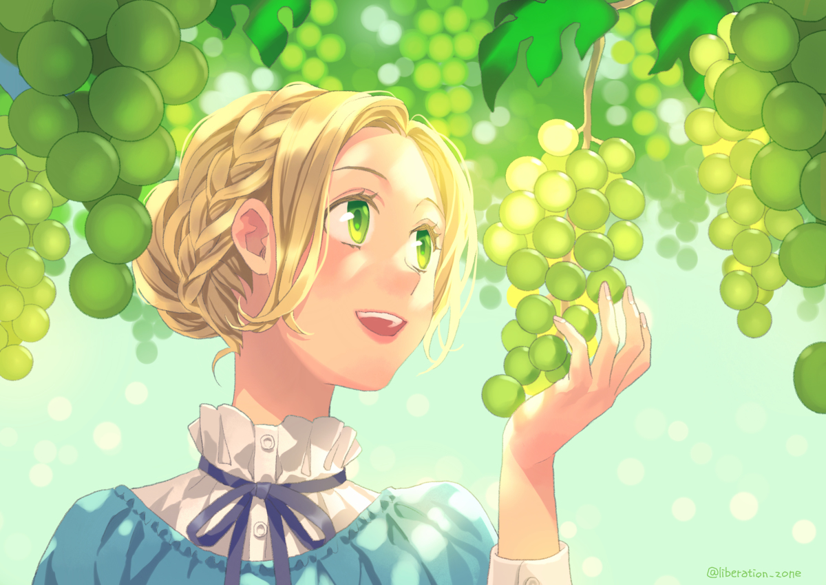 This is a pixiv picture whose title is 白葡萄.