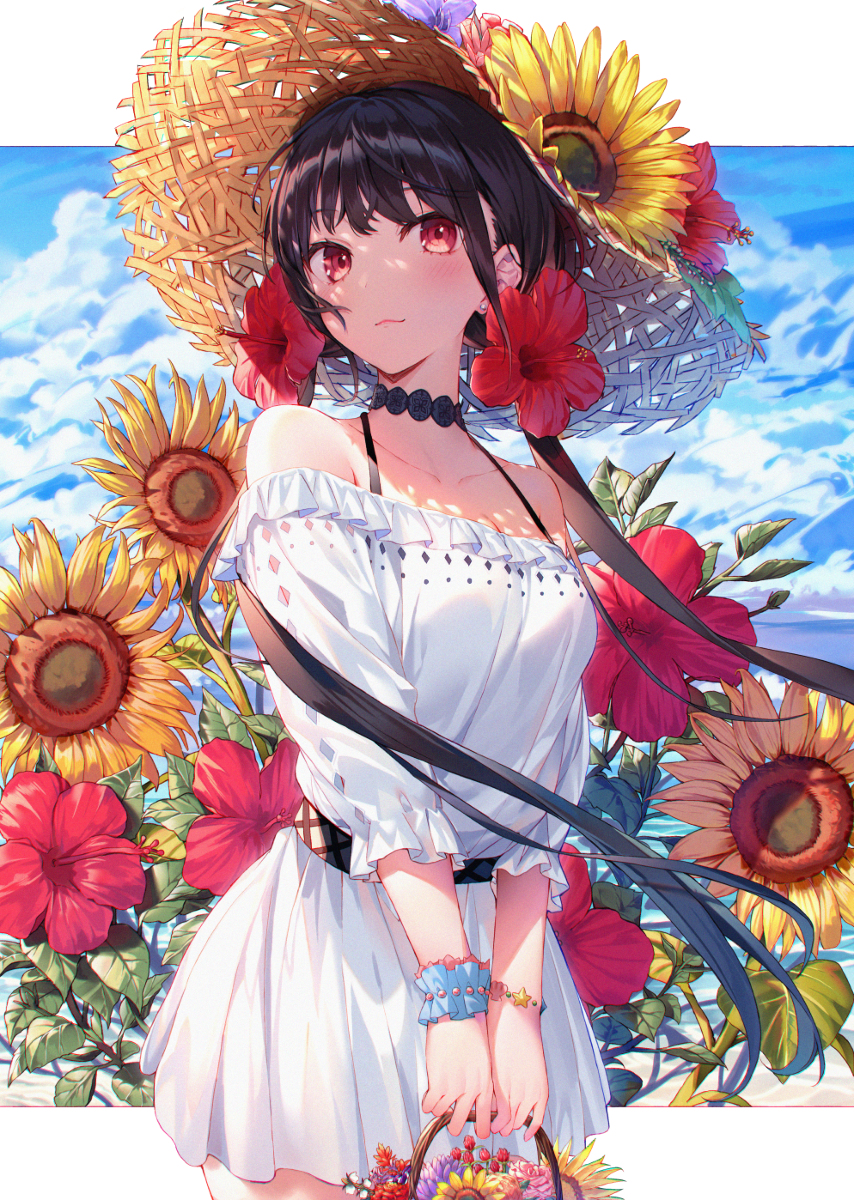 This is a pixiv picture whose title is flowers.