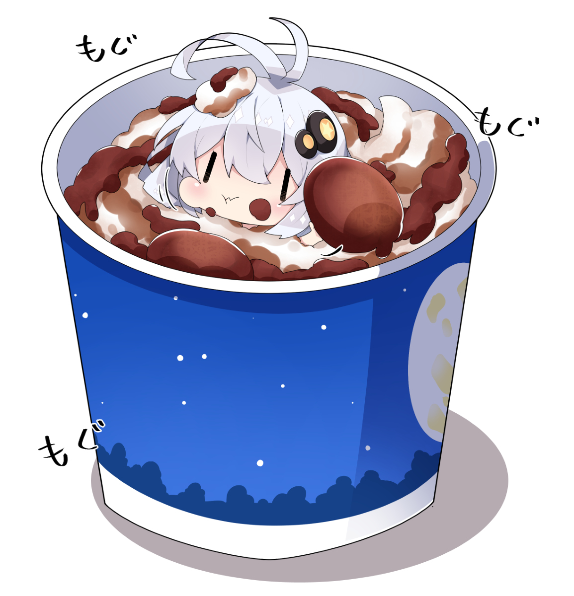 This is a pixiv picture whose title is マックフルーリー月見あかり。.