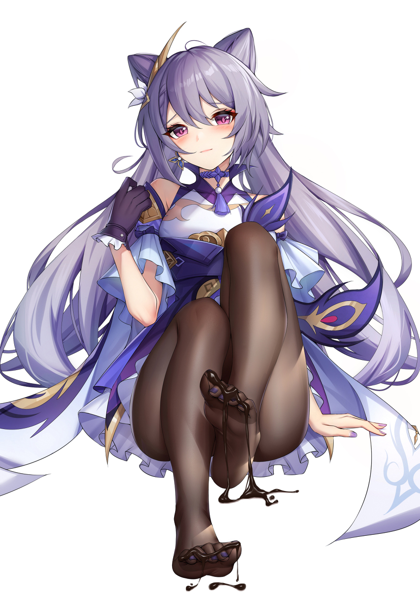 This is a pixiv picture whose title is 刻晴.