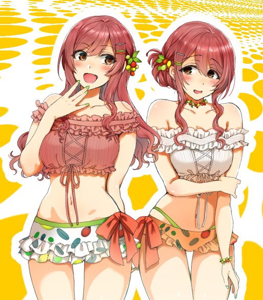 This is a pixiv picture whose title is ウチのユニットの衣装チェンジ.