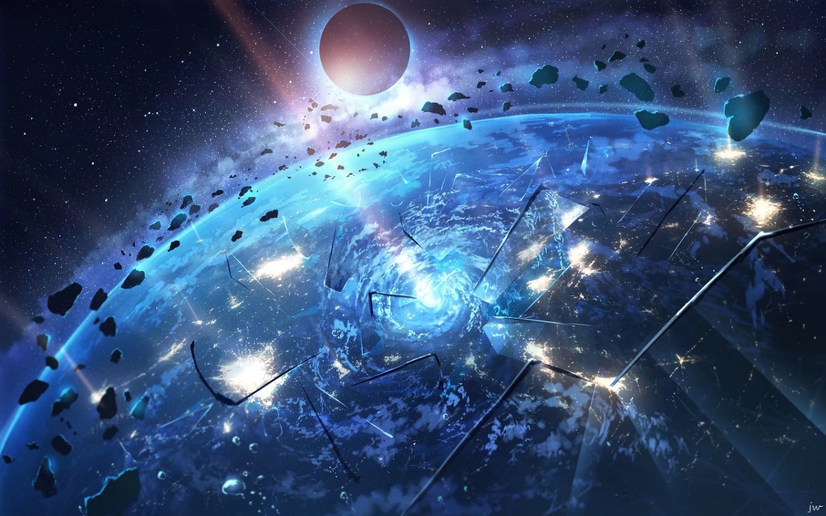 This is a pixiv picture whose title is 台风の漩涡.