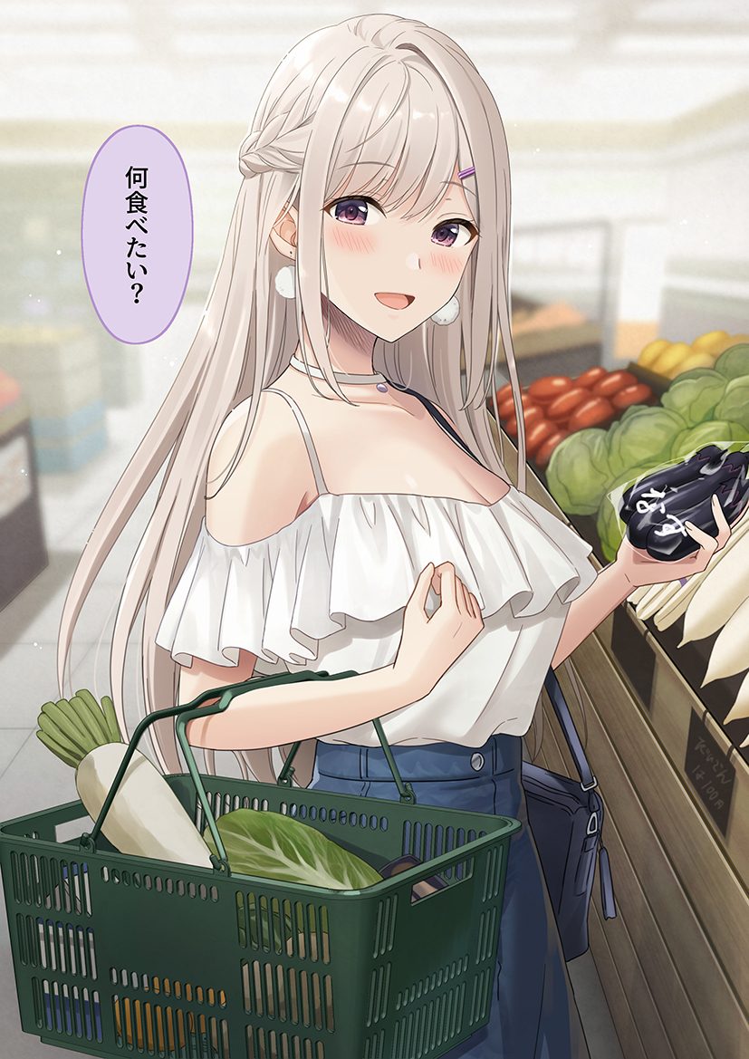 This is a pixiv picture whose title is 幼馴染みさんと買い物.