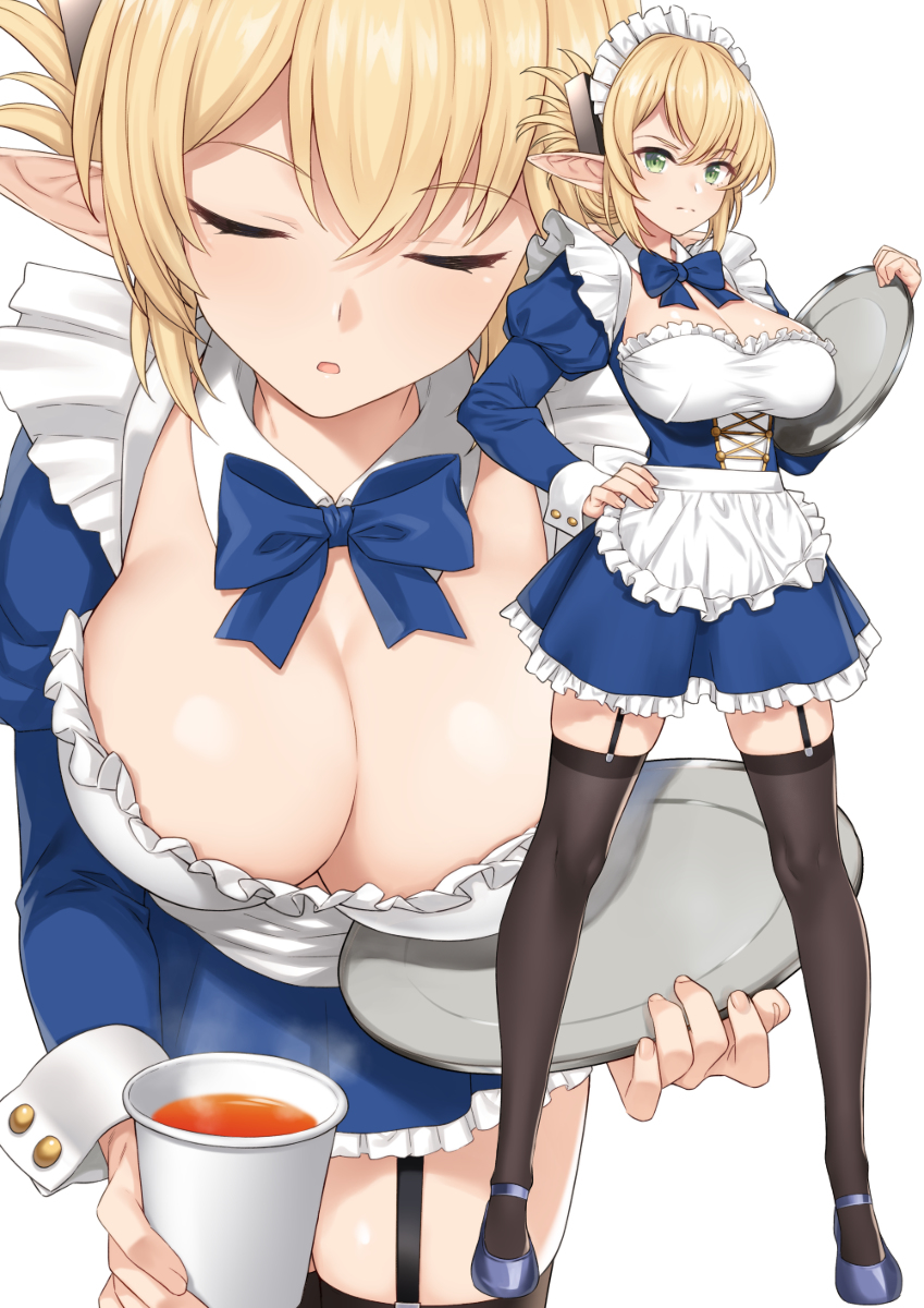 This is a pixiv picture whose title is メイドのエルフ.