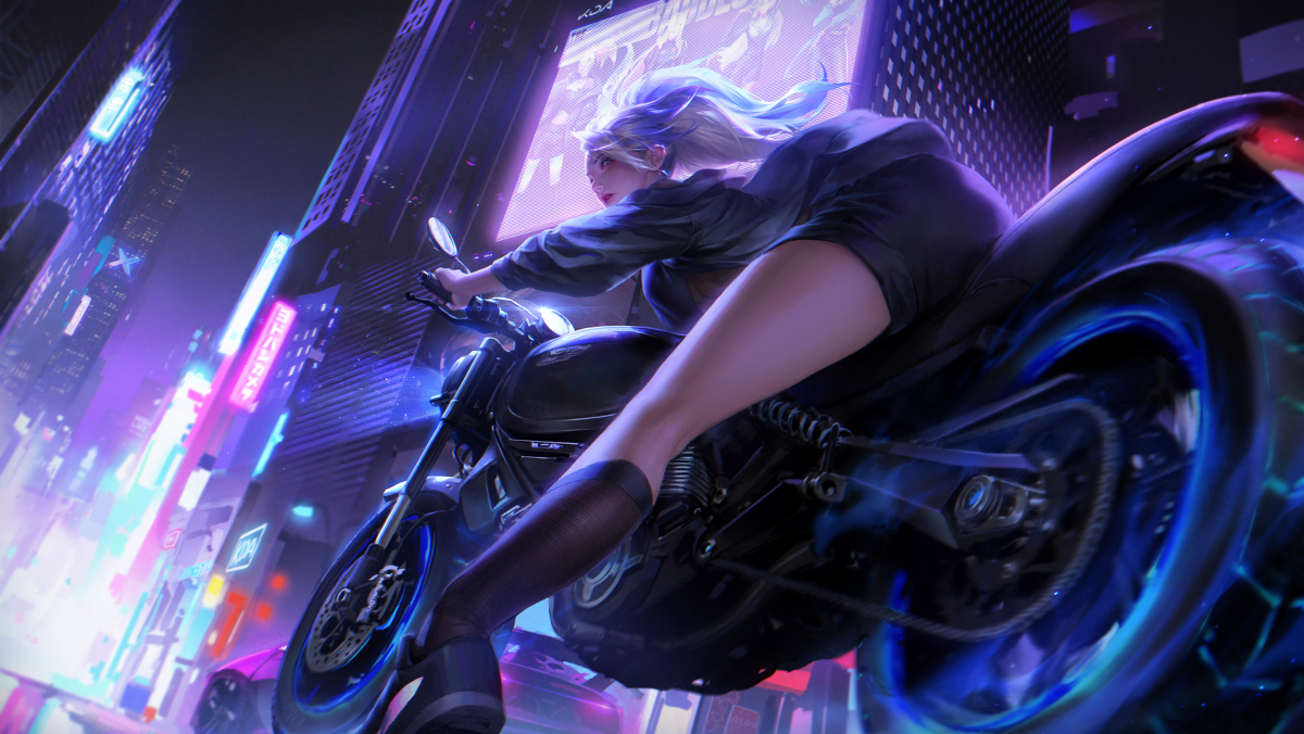 This is a pixiv picture whose title is KDA 阿卡丽.