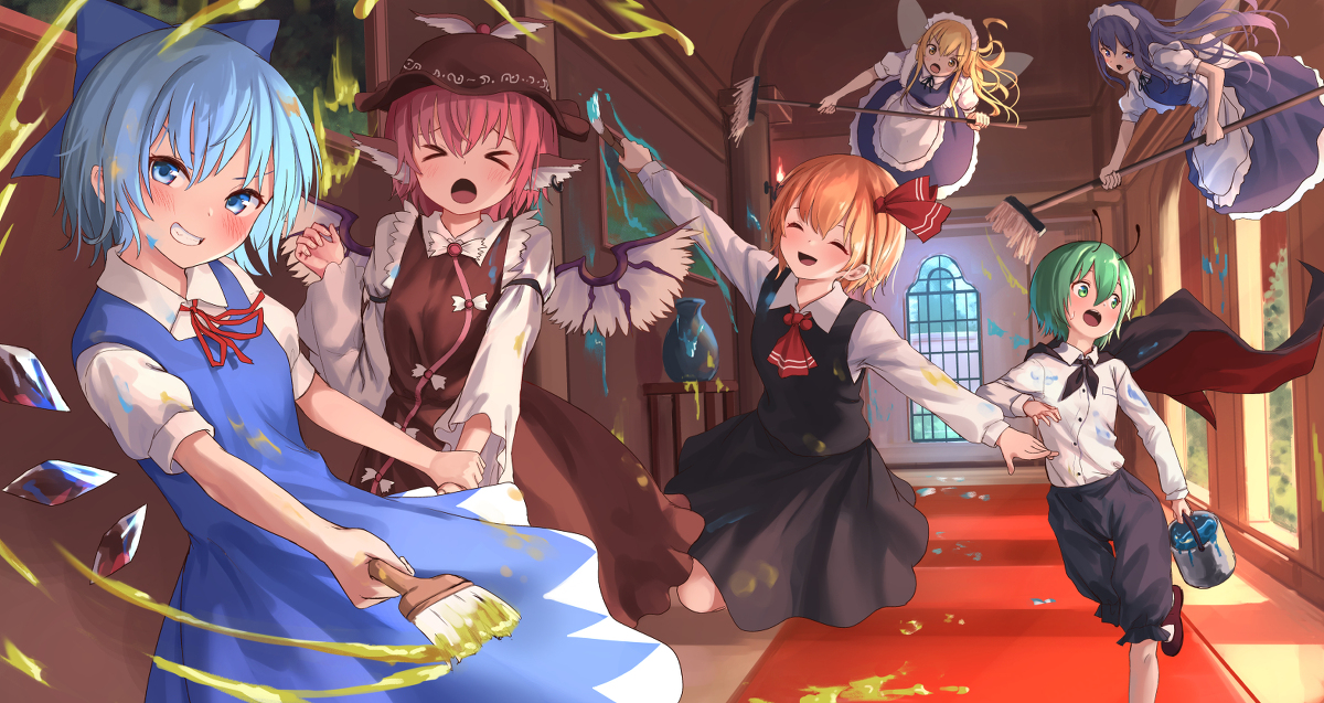 This is a pixiv picture whose title is いたずら大作戦.