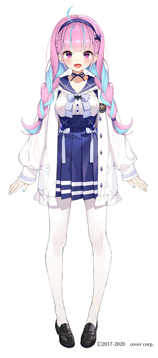 This is a pixiv picture whose title is 湊あくあちゃん新衣装.