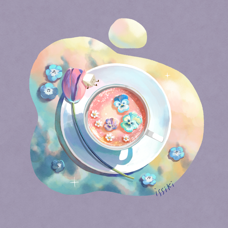 This is a pixiv picture whose title is 水たまりと紅茶2.