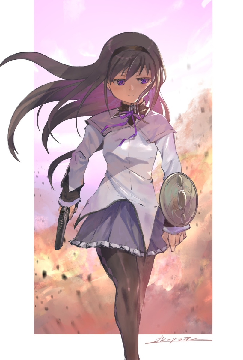This is a pixiv picture whose title is 暁美 ほむら.