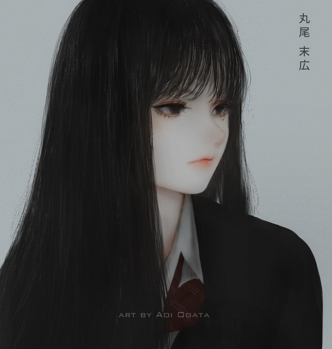 This is a pixiv picture whose title is Tomie (富江).