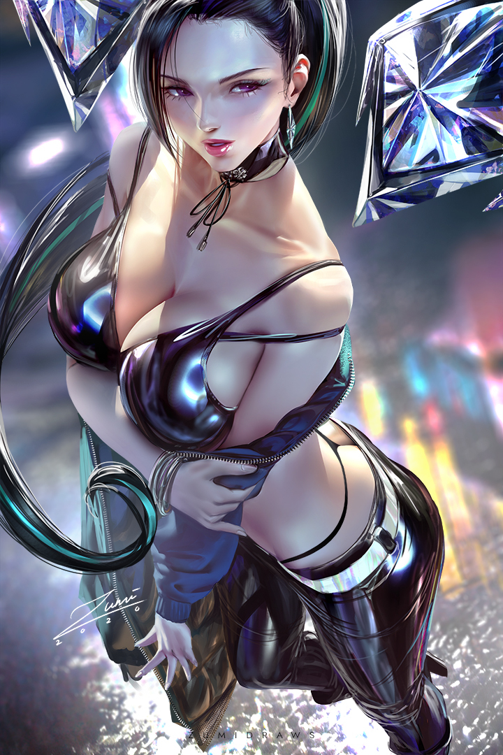 This is a pixiv picture whose title is K/DA Kai'Sa.