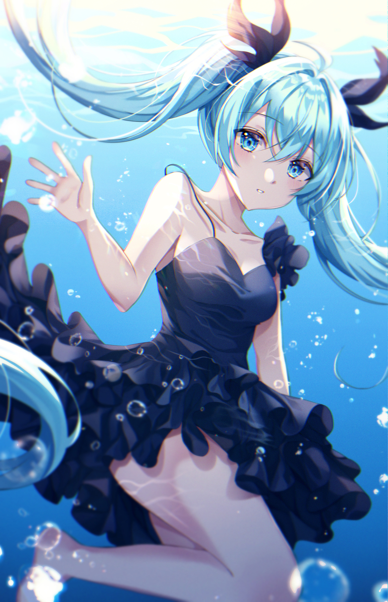 This is a pixiv picture whose title is miku.