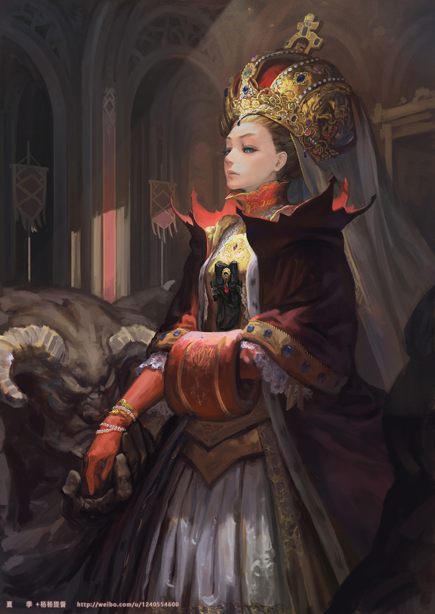 This is a pixiv picture whose title is 君临.