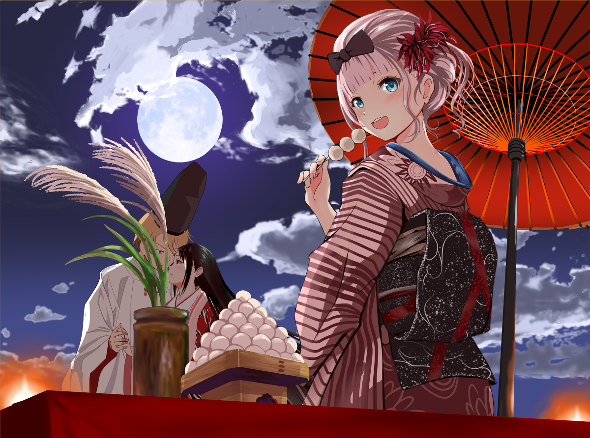 This is a pixiv picture whose title is 花より団子.