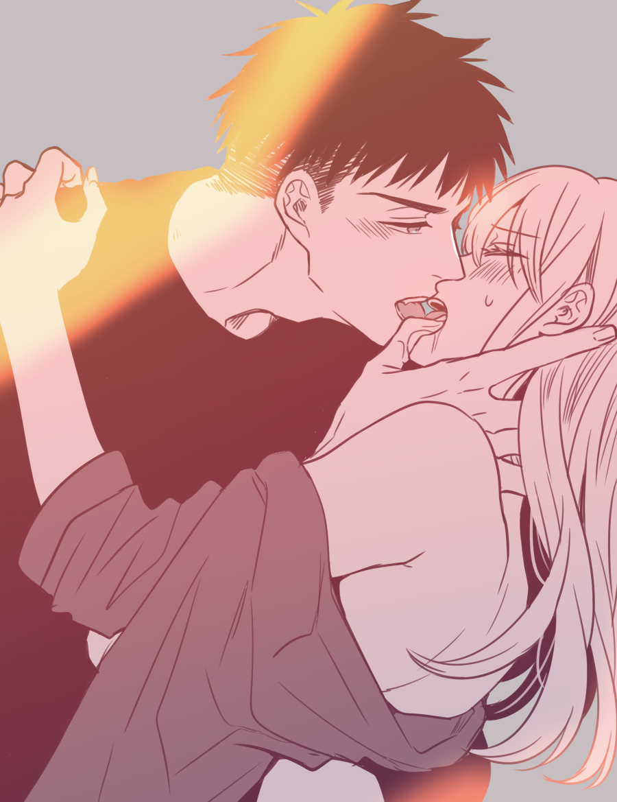 This is a pixiv picture whose title is 【商業情報】指先から本気の熱情（87~88話配信開始）.