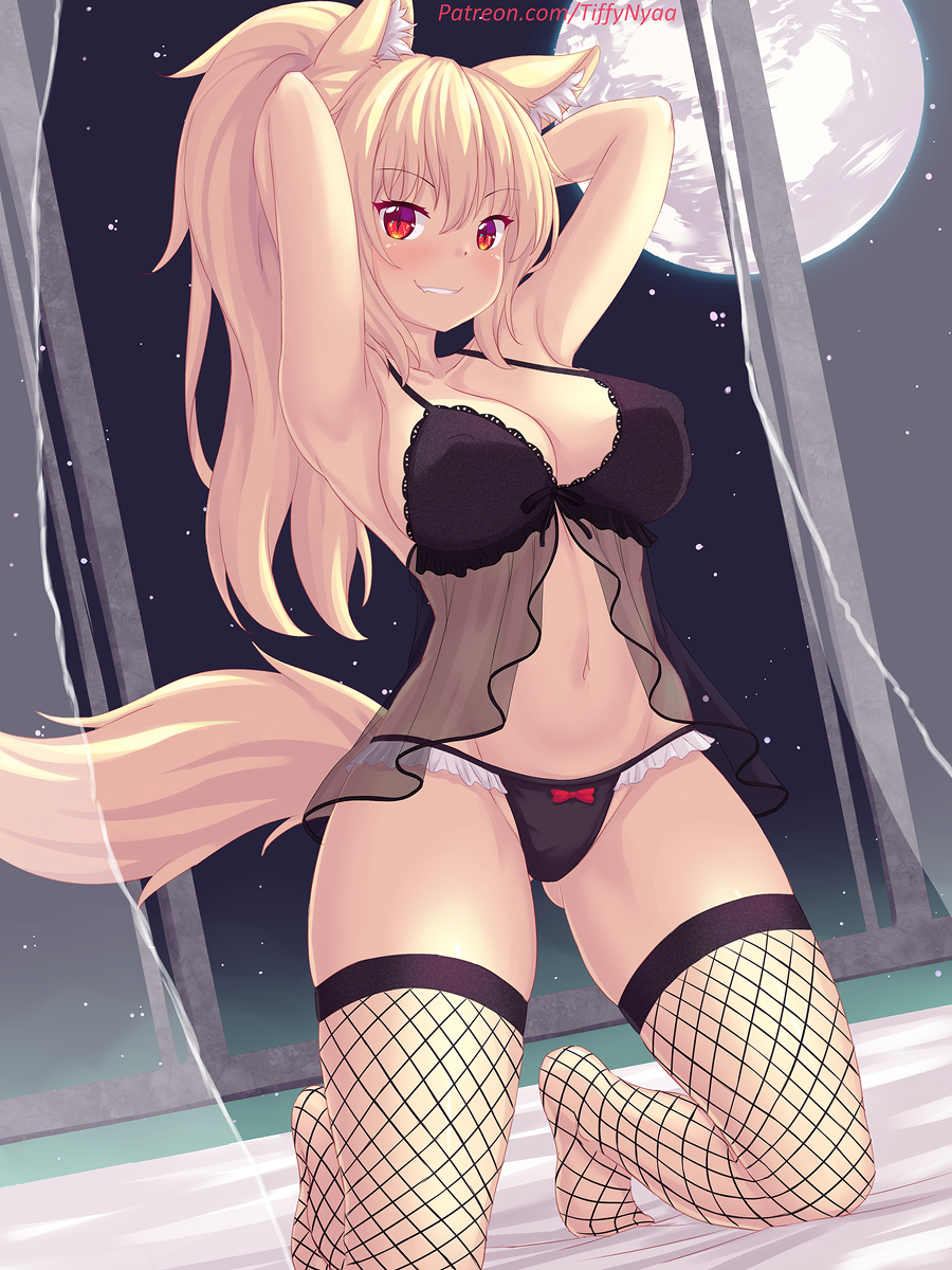 This is a pixiv picture whose title is Tiffy in Fishnets!! ~~.