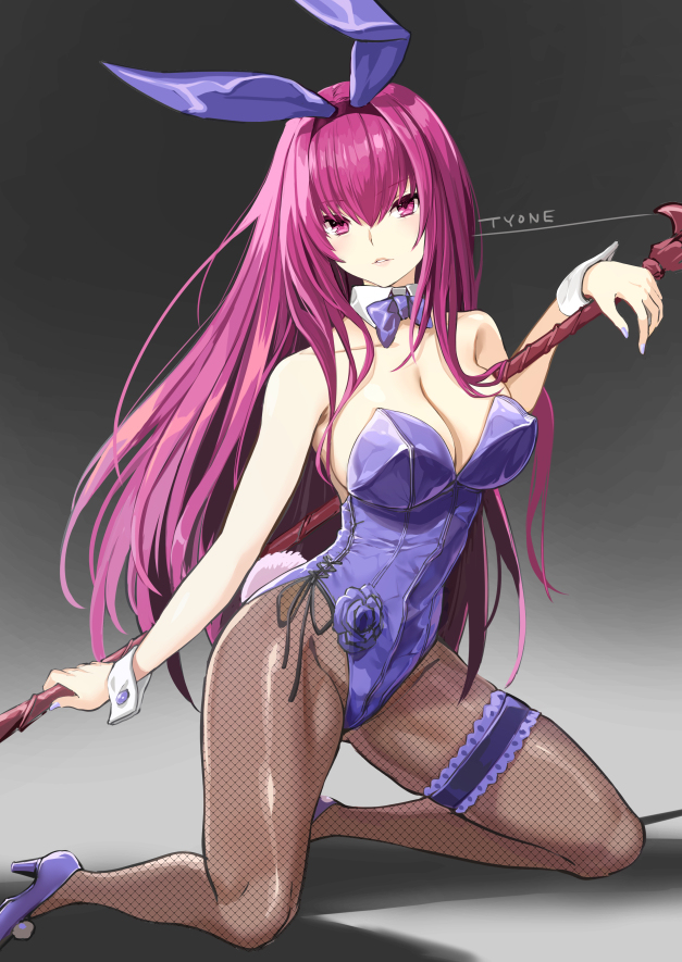 This is a pixiv picture whose title is スカサハバニー.