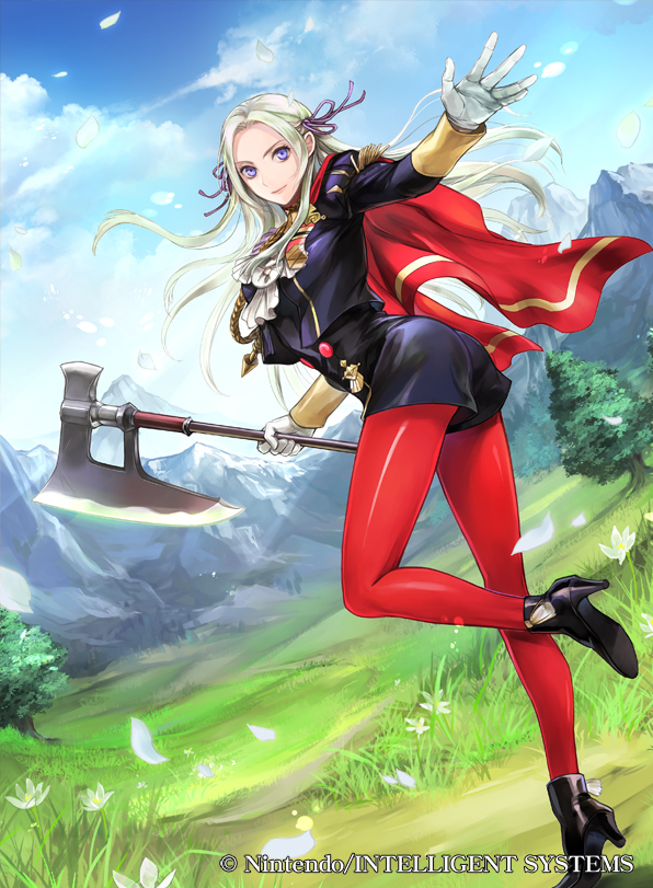 This is a pixiv picture whose title is ファイアーエムブレム０『フレスベルグの末裔 エーデルガルト』.