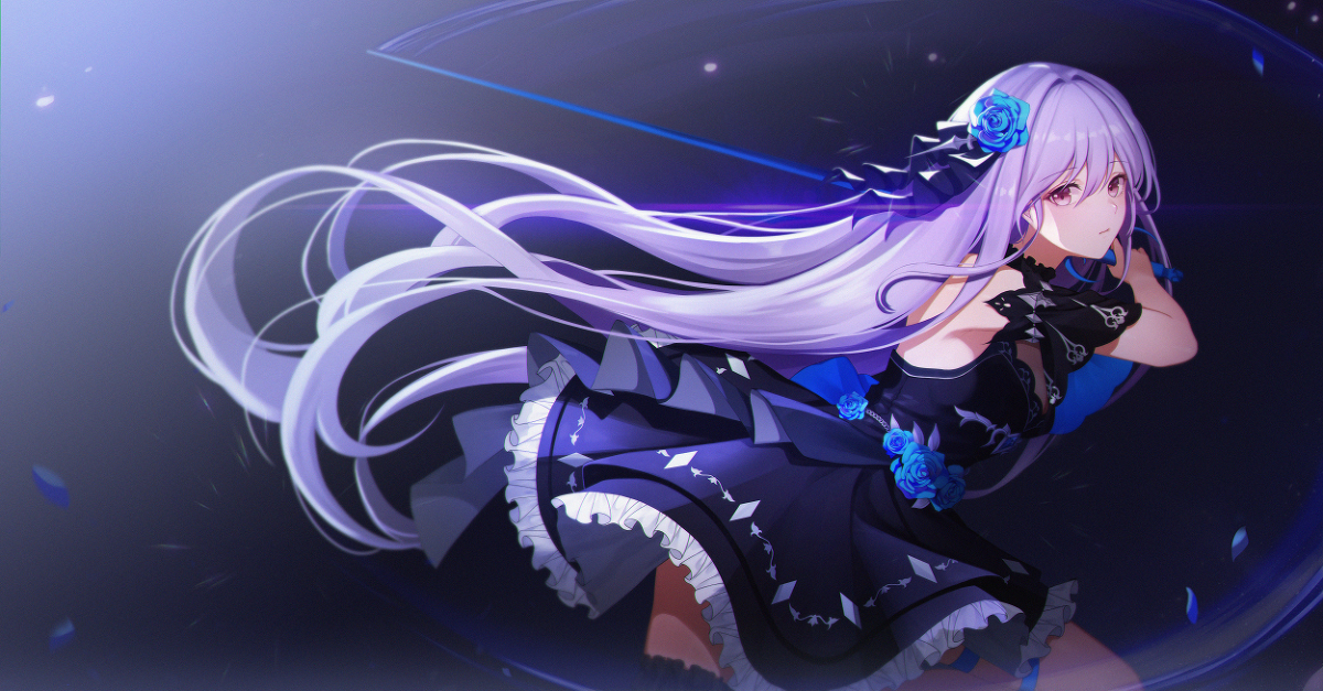 This is a pixiv picture whose title is Blue Rose.