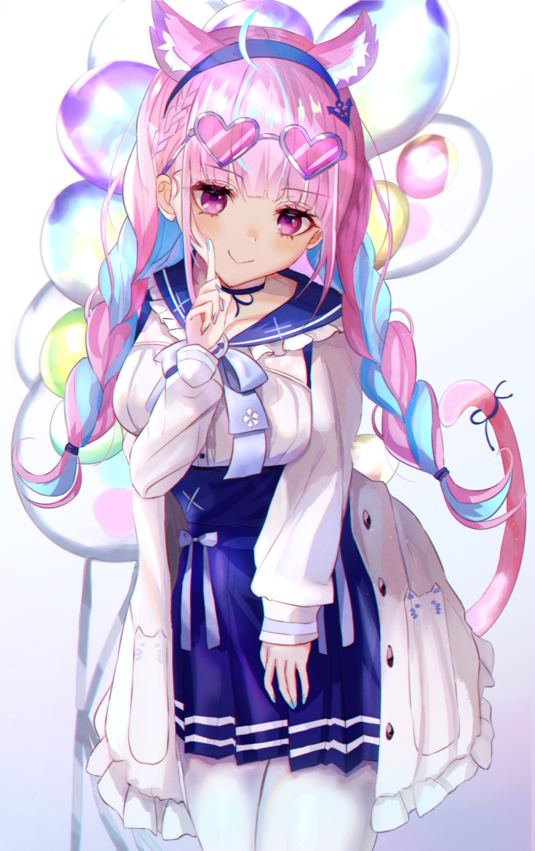 This is a pixiv picture whose title is 湊あくあ.