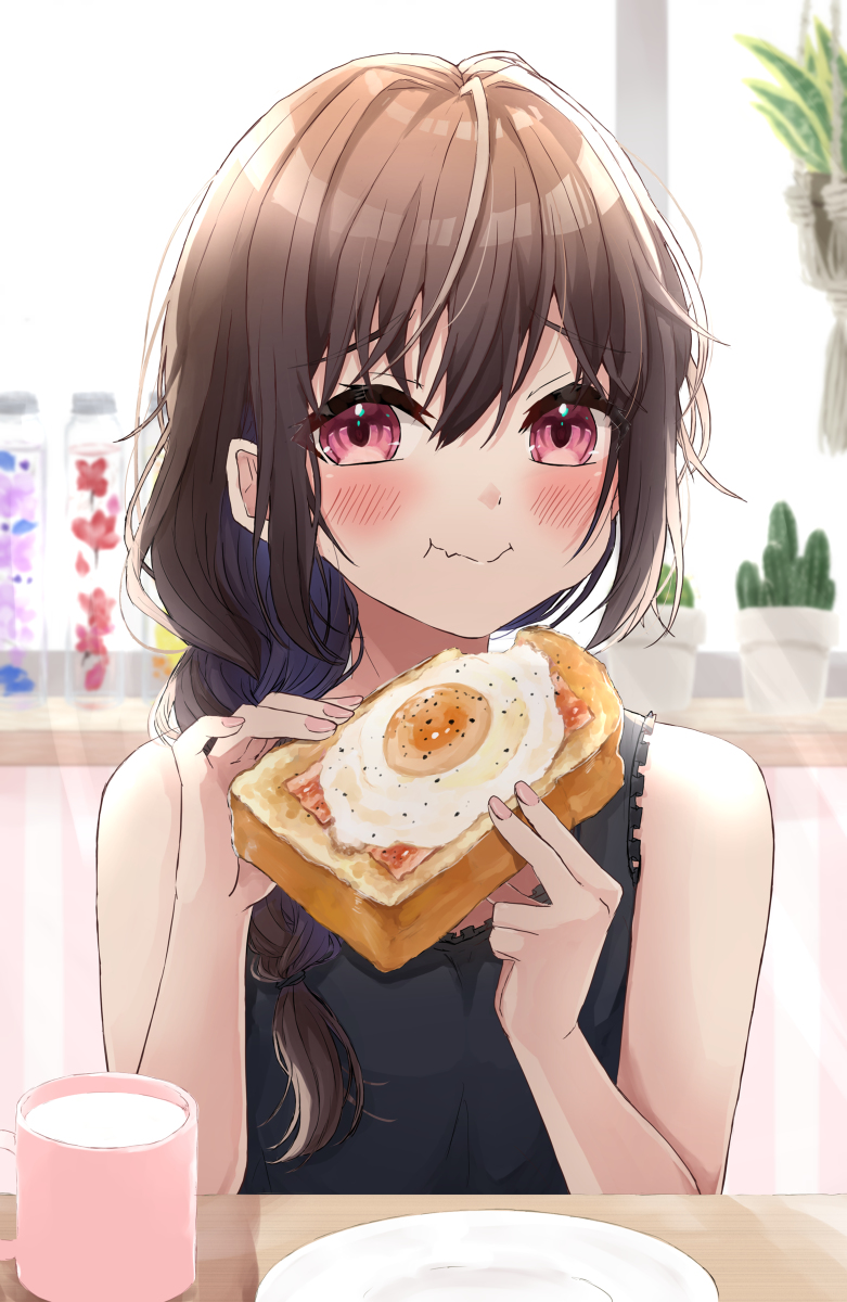 This is a pixiv picture whose title is breakfast.