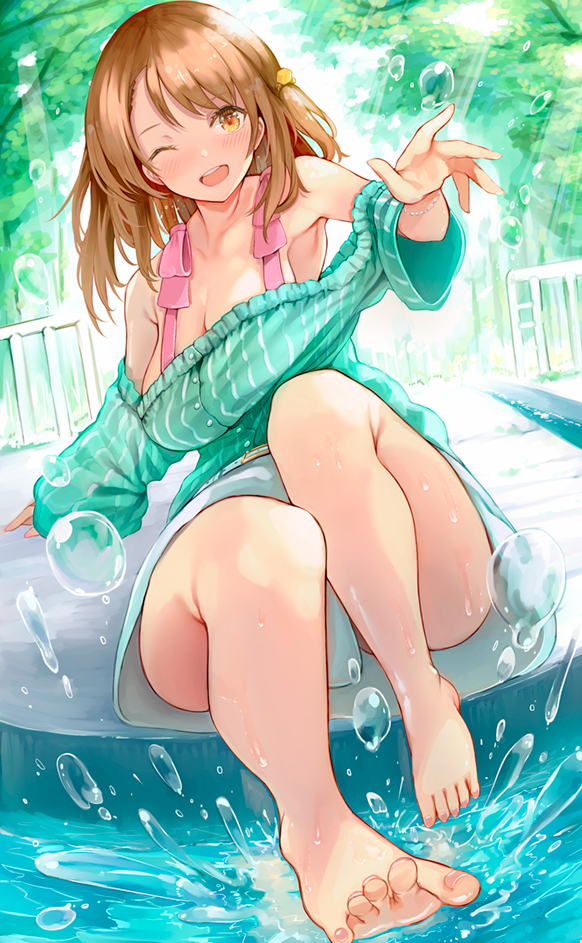 This is a pixiv picture whose title is (skebリク)水遊び加蓮ちゃん.