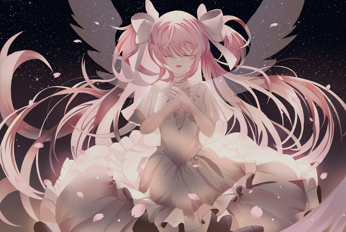 This is a pixiv picture whose title is 鹿目まどか♡.