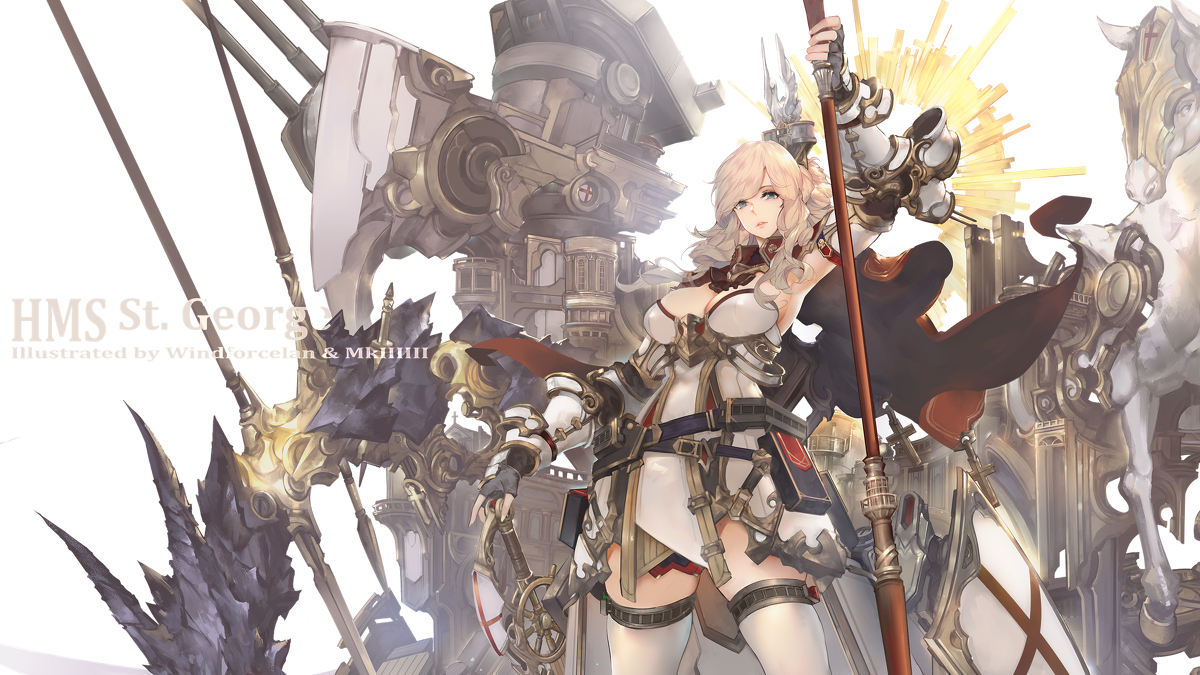 This is a pixiv picture whose title is HMS St.George 改.