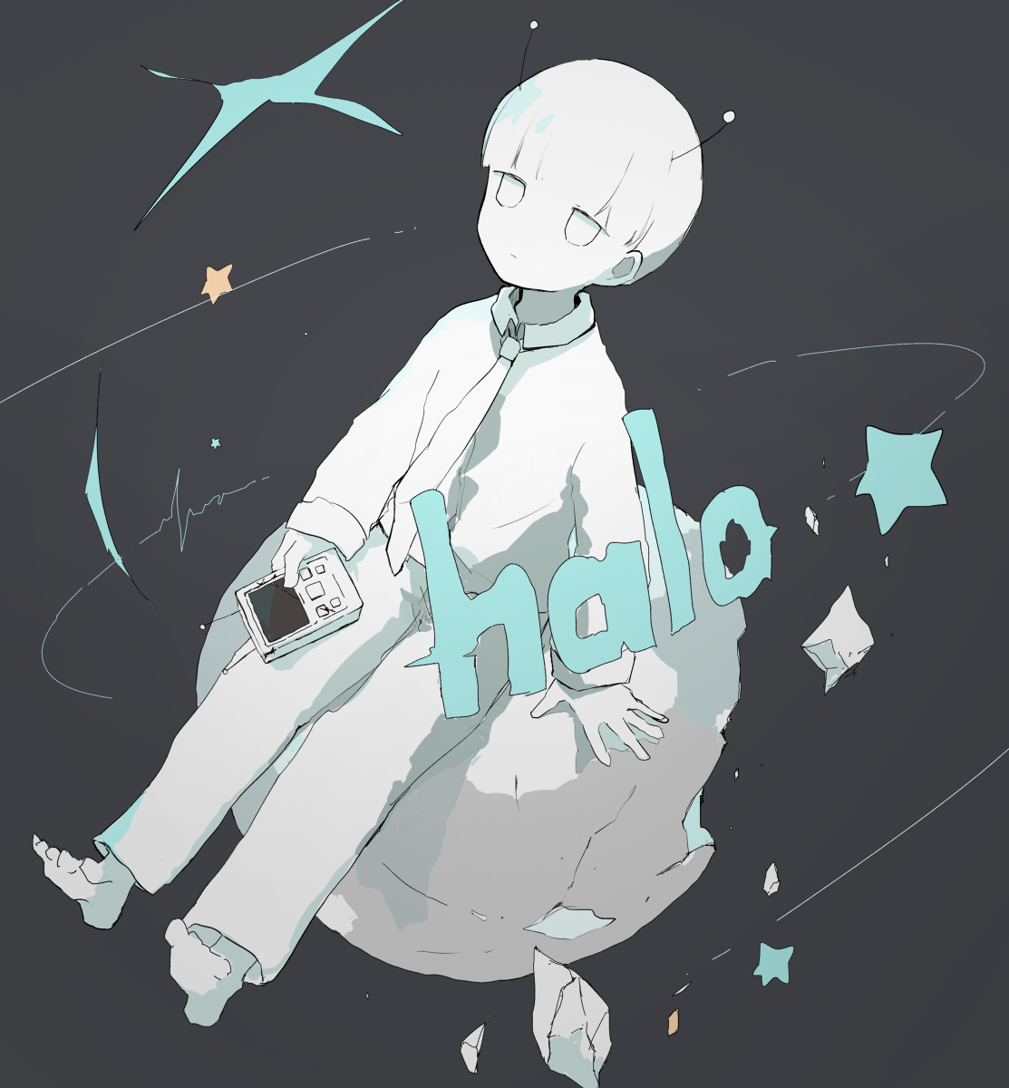 This is a pixiv picture whose title is 「halo」.