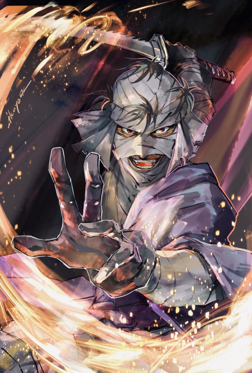 This is a pixiv picture whose title is 志々雄 真実.