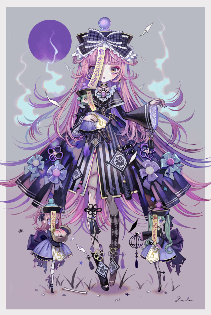 This is a pixiv picture whose title is ゴシック・キョンシー.