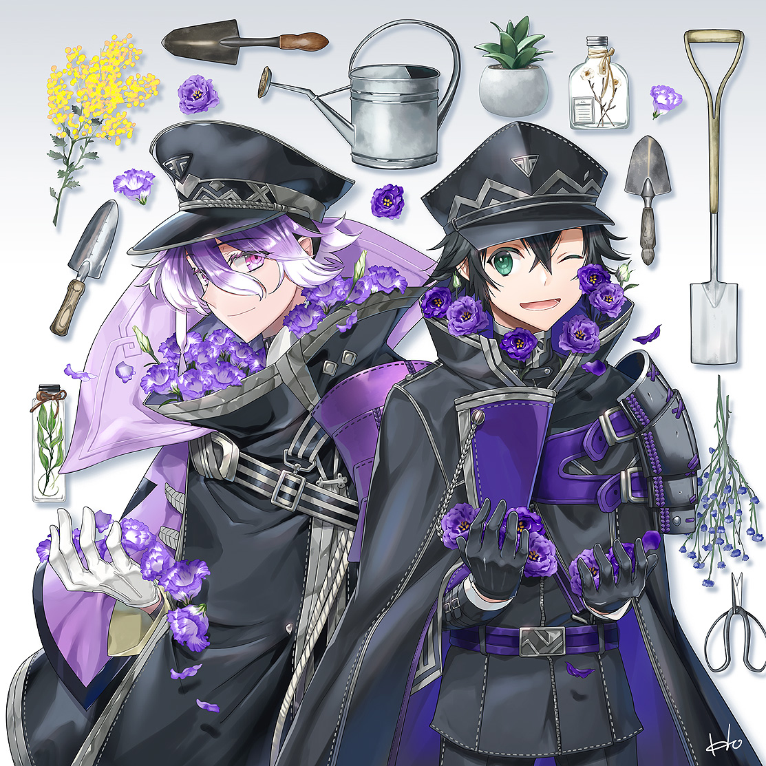 This is a pixiv picture whose title is 花束カラー.