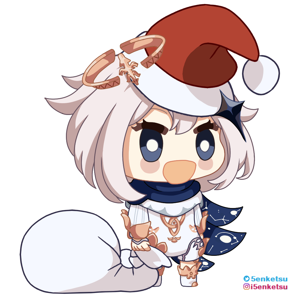 This is a pixiv picture whose title is Paimon Padoru.