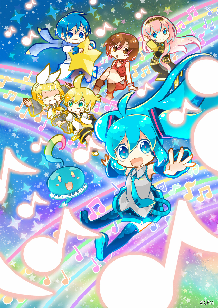 This is a pixiv picture whose title is 初音ミクぐらふぃコレクション なぞの音楽すい星.