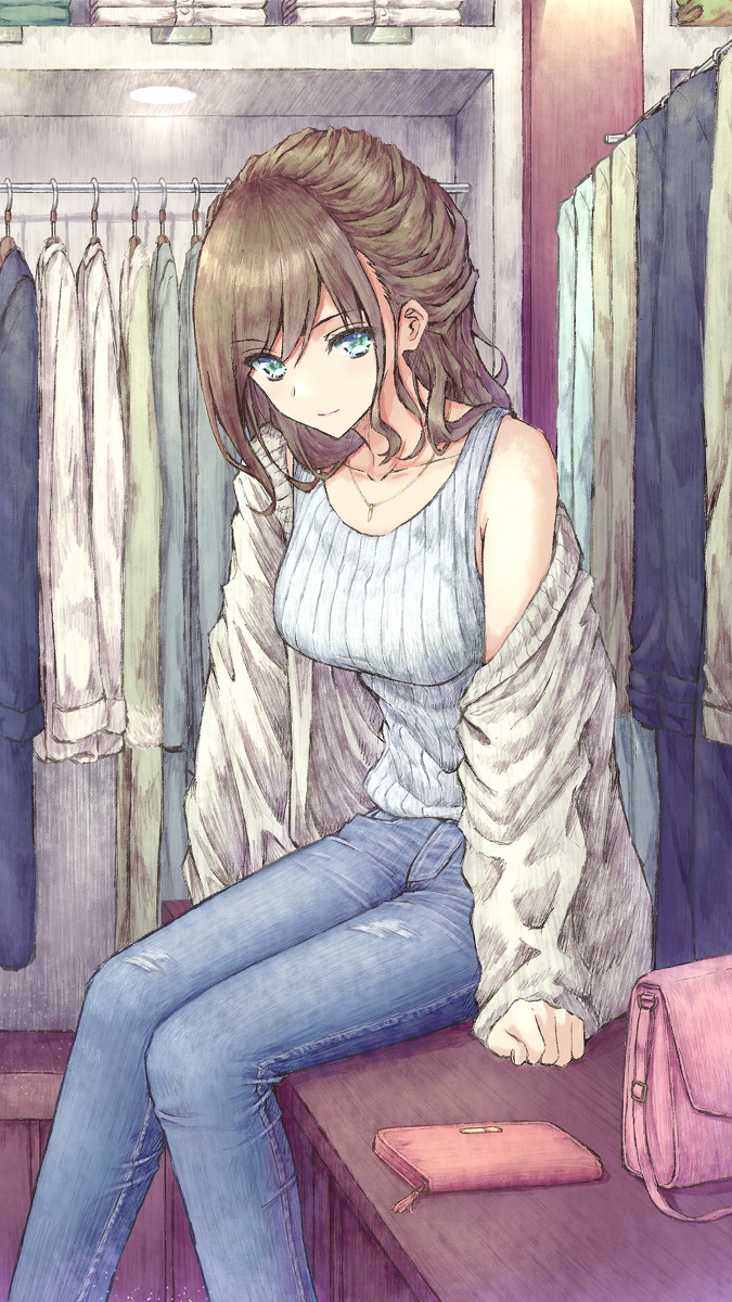 This is a pixiv picture whose title is デニムコーデ.