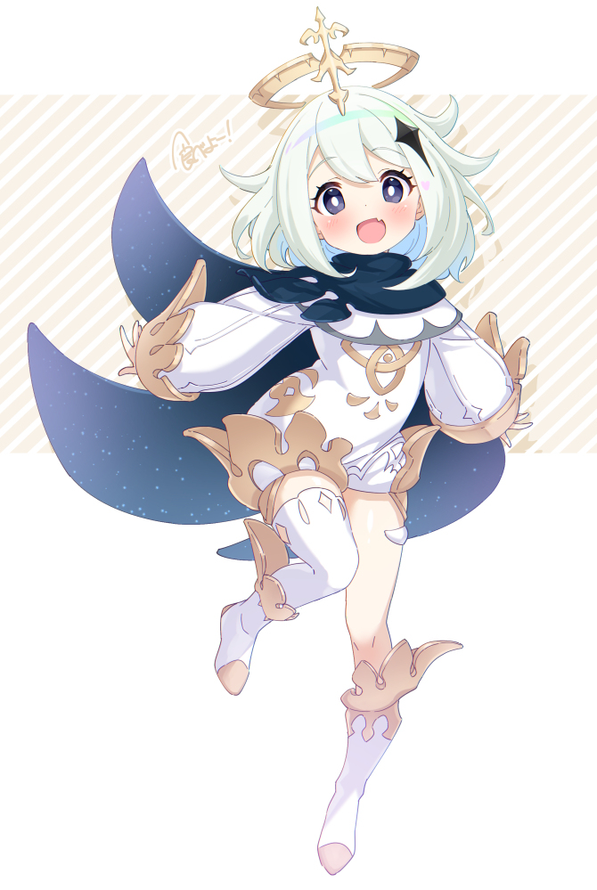 This is a pixiv picture whose title is 【Emergency】パイモン【food】.