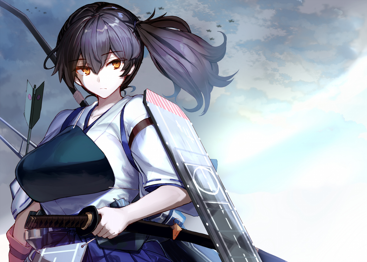 This is a pixiv picture whose title is 加賀改二記念-戊-.