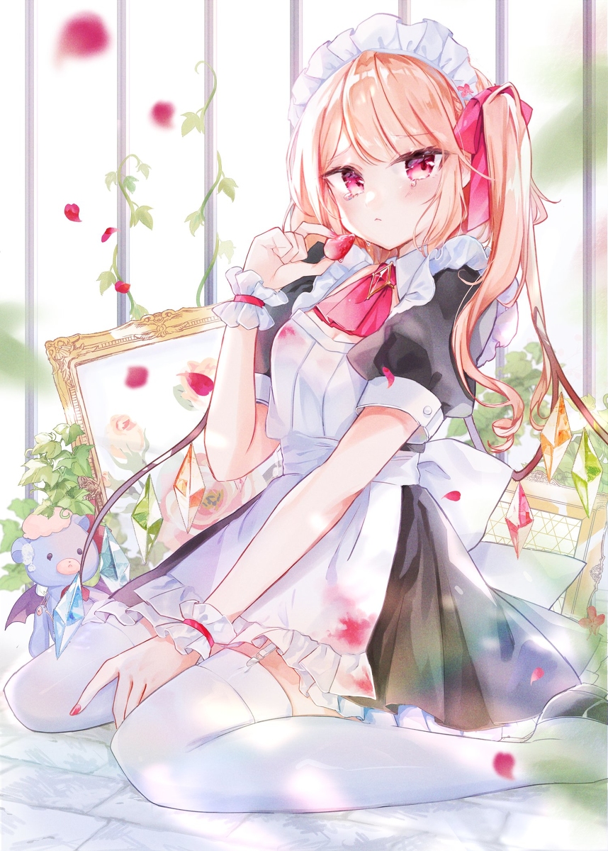 This is a pixiv picture whose title is メイドフランちゃん🍓.