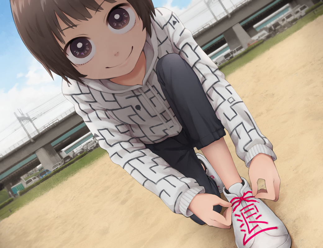 This is a pixiv picture whose title is 僕たちを歩かせるもの.