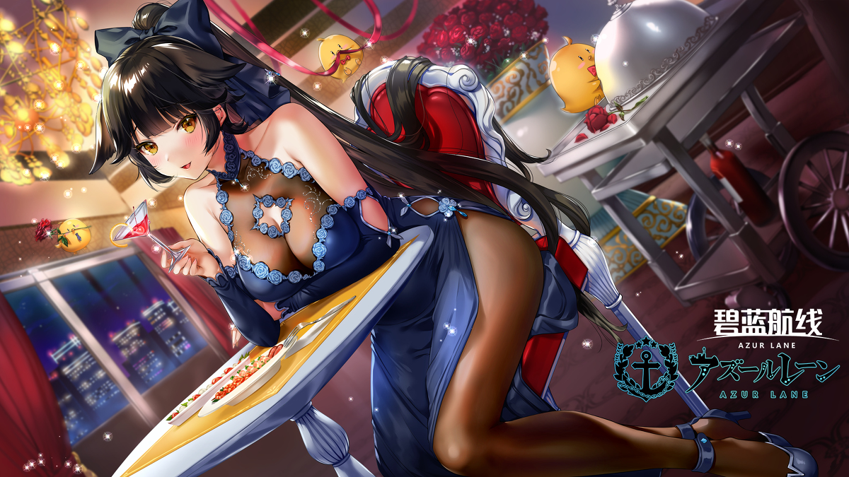 This is a pixiv picture whose title is 高雄と二人きりで.