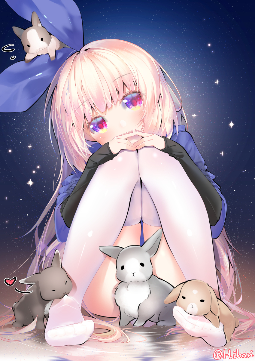 This is a pixiv picture whose title is 爸爸是喜欢白丝呢还是黑丝呢.