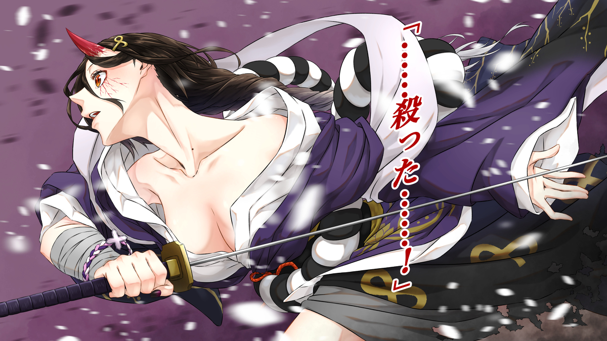 This is a pixiv picture whose title is #IF雪メイキング:鬼雪.