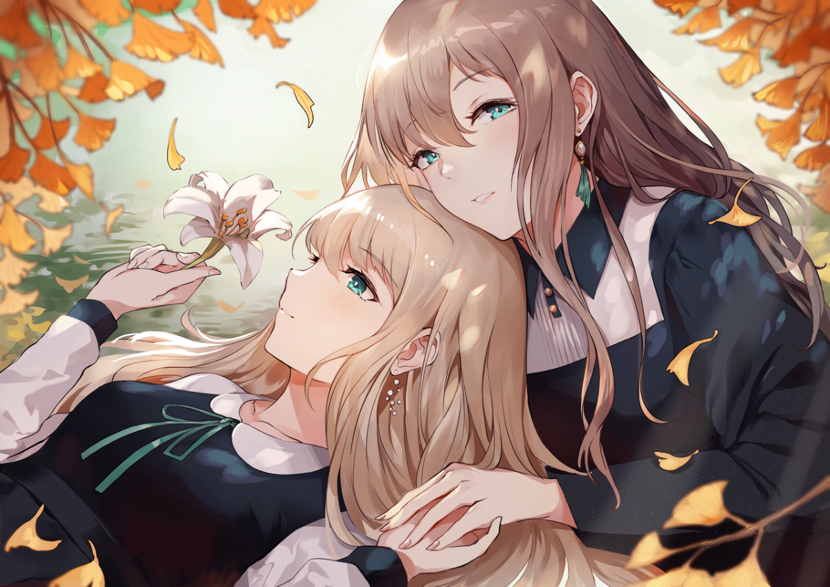 This is a pixiv picture whose title is 🍂.