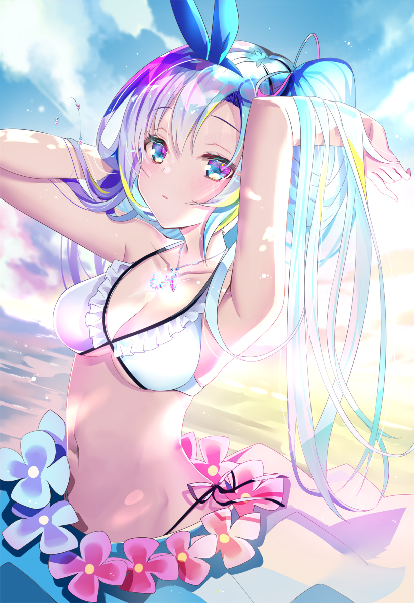 This is a pixiv picture whose title is 夏の雪.