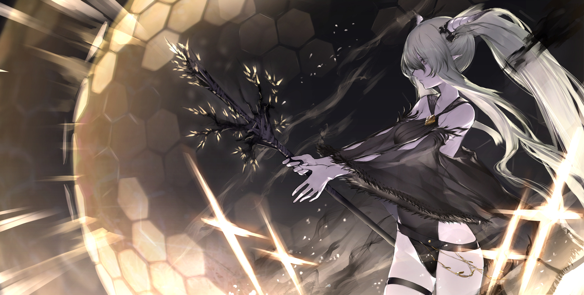 This is a pixiv picture whose title is 「貴方は――、私がお守りします。」.