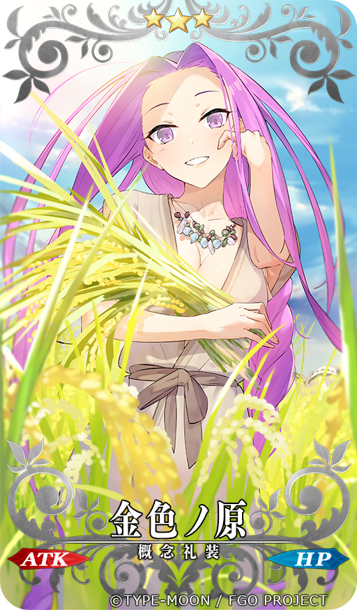 This is a pixiv picture whose title is 概念礼装「金色ノ原」.
