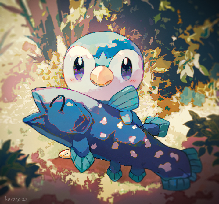 This is a pixiv picture whose title is ポッチャマが拾ってきたのは….